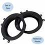 AERZETIX - C40955 - Lot de 2 Adaptateurs/Supports pour Haut-parleurs de Voiture Ø165 mm - côté de Montage portières Avant - Comp