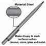 AERZETIX - C64992 - Stylo/marqueur pointe à tracer carrelage tôle pierre 140 mm - stylet découpe faïence - coupe-carreaux manuel