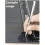 AERZETIX - C64992 - Stylo/marqueur pointe à tracer carrelage tôle pierre 140 mm - stylet découpe faïence - coupe-carreaux manuel