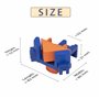 AERZETIX - C68476 - Lot de 4 Serres joint d'angle de menuisier 83x80x52 mm - presse d'angle - pince à angle droit 90° - outil de