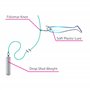 PRO FILSTAR Drop Shot Lot de 5 plombs de pêche 12 g – Dropshot – Lot de poids avec émerillons – Poids de pêche – Têtes plombées 