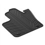 Set tapis de caoutchouc compatible avec Fiat 500X 2015- & Jeep Renegade après 02/2015- (T profil 4-pièces + clips de montage)