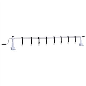 WKIEQACO Rouleau de couverture de piscine avec base en plastique pour maison et jardin