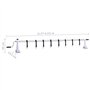 WKIEQACO Rouleau de couverture de piscine avec base en plastique pour maison et jardin