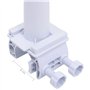 WKIEQACO Rouleau de couverture de piscine avec base en plastique pour maison et jardin