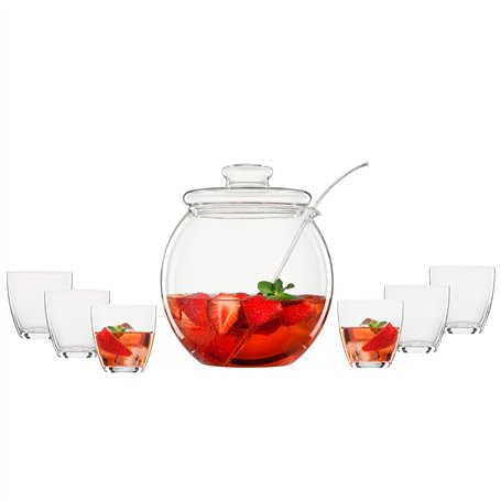 Bohemia Cristal 093 006 146 Service de Punch 9 pièces