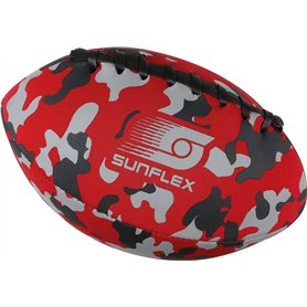 Sunflex® Néoprène American Football Camo rouge | Très maniable et idéal pour lancer et attraper | Ballon souple et léger pour la