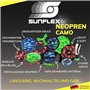 Sunflex® Néoprène American Football Camo rouge | Très maniable et idéal pour lancer et attraper | Ballon souple et léger pour la