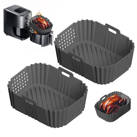 Moule Air Fryer GUICHENO 2 Pièces Accessoire Air Fryer pour Ninja Double Stack SL401 Moule en Silicone pour Friteuse À Air Chaud