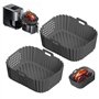 Moule Air Fryer GUICHENO 2 Pièces Accessoire Air Fryer pour Ninja Double Stack SL401 Moule en Silicone pour Friteuse À Air Chaud