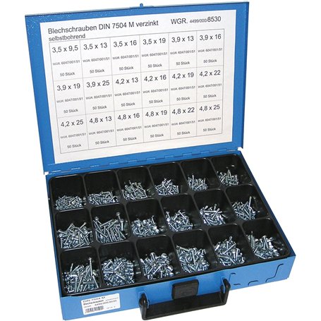 Dresselhaus 8530 Coffret de vis à tôle Autoperceuses Galvanisées (Import Allemagne)