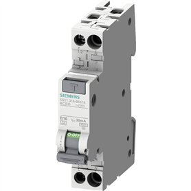 Siemens 5SV13166KK16 FI/LS Compact RCBO 1P+N 6kA Type A 30 mA B16 230 V