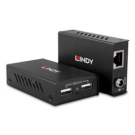 Adaptateur USB vers RJ45 LINDY 43408 Noir