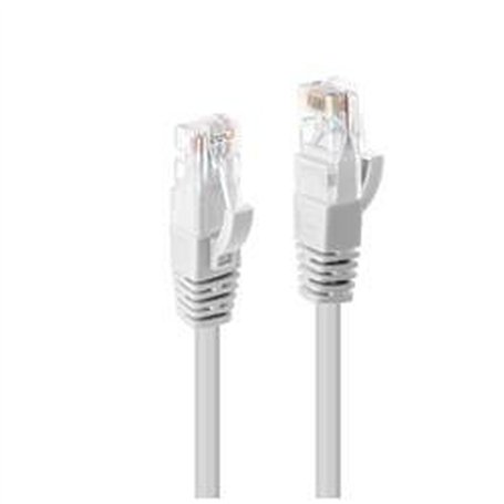 Câble Réseau Rigide UTP 6ème Catégorie LINDY 48097 Blanc 10 m 1 Unité