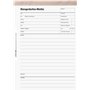 Baier & Schneider Bloc-notes ligné 50 feuilles quadrillées 60 g/m² Format A5