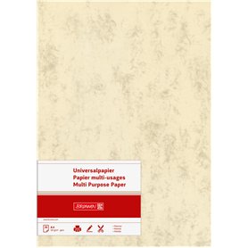 Brunnen Papier universel multi-usages Chamois marbré 80 g/m² Format A4