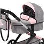 Bayer Design 17033AA Landau pour poupée Xeo, Poussette pour Poupon, réglable en Hauteur, poignée réversible, Convertible, Sac
