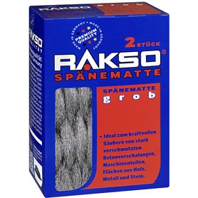 RAKSO Tapis en laine d'acier grossière