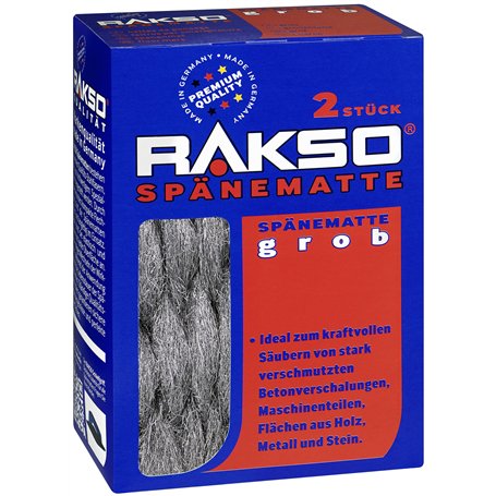 RAKSO Tapis en laine d'acier grossière
