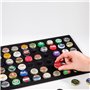 Leuchtturm 345773 Cadre de présentation Finestra - Cadre pour Bouchons de Champagne ou Capsules - Noir