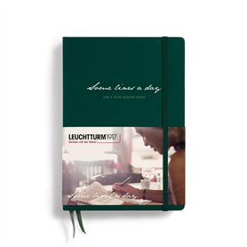 LEUCHTTURM1917 370346 Some lines a day Livre de 5 ans Format moyen (A5) Vert forêt