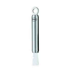 RÖSLE Zesteur - Ustensile de Cuisine en Inox 18/10 - Pour Effiler la Peau des Agrumes en Forme de Ruban - Décorez ou Ajoutez du