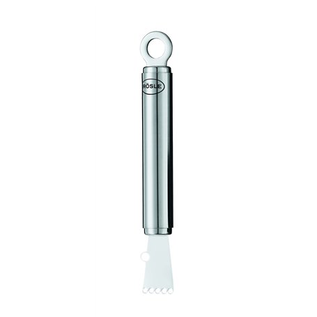 RÖSLE Zesteur - Ustensile de Cuisine en Inox 18/10 - Pour Effiler la Peau des Agrumes en Forme de Ruban - Décorez ou Ajoutez du