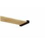 Alberts 805975 Console Jona | Support d'étagères murales en paire ou à l'unité | noir | Dimensions 40 x 220 x 40 mm