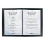 SIGEL SM204 Lot de 10 Protège-menus à cordon élastique avec 2 pochette transparent pour 8 feuilles DIN A4 et boîte de rangement,