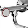 Schläfer 400305 - Bec de Robinet Mural Universel, Bec chromé en forme de S - Pour robinetterie murale - Longueur : 150 mm - Racc