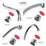 Schläfer 2100510 | 2pcs - Aérateur M22 Universel pour Robinet Compatibel avec Neoperl Long Life, Régulateur de jet, Mousseur Rob