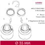 Schläfer | 480050-35mm cartouche de mitigeur cartouche de rechange en céramique pour bas monocommande à 2 pieds, Kerox, mitigeur