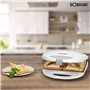 Appareil à Croque-Monsieur - Appareil avec Plaques à Sandwich Triangulaires - Appareil à Sandwitchs - Machine à Croque MosieurBo