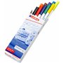 edding 4600 Feutre pour textiles - étui de 10 couleurs (basic) - pointe ronde de 1 mm - feutre textile lavable en machine (60 °C