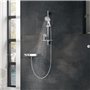 Flexible de douche - GROHE - VitalioFlex Metal - 2 m - Chromé - Résistant aux pliures