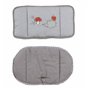 roba Coussin de Chaise Haute Adam et Eule en 2 Pièces - Réducteur de Siège Confortable - Imprimé Hérisson - Gris