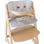 roba Coussin de Chaise Haute Adam et Eule en 2 Pièces - Réducteur de Siège Confortable - Imprimé Hérisson - Gris