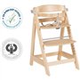 Chaise haute évolutive - ROBA - SIT UP CLICK & FUN - Plateau repas amovible - Hauteur réglable - Jusqu'a 70 Kg - Bois Naturel
