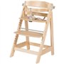 Chaise haute évolutive - ROBA - SIT UP CLICK & FUN - Plateau repas amovible - Hauteur réglable - Jusqu'a 70 Kg - Bois Naturel