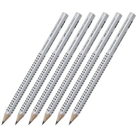 Faber-Castell Jumbo Grip 111900 Lot de 6 crayons à papier
