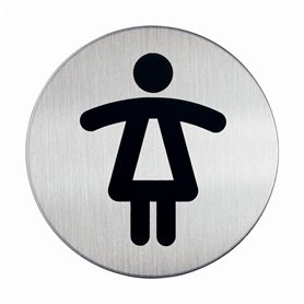 Durable 490423 Picto Étiquette de Porte Ronde (Wc Femmes