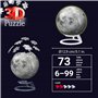Ravensburger - 3D Puzzle Ball Moon Glow in the Dark, 72pcs. 115860