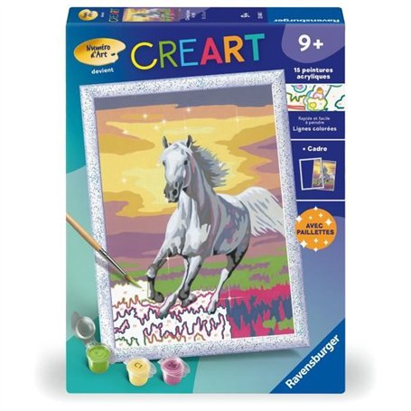 CreArt Kids 18x24cm Cheval dans le pré