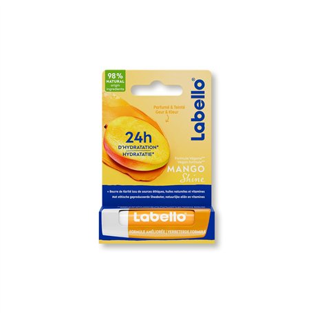 NIVEA - Labello Mango Shine - Soin Des LèvresParfumé & Teinté - 24H D'Hydratation - Enrichi En Beurre De Karité - 98% D'Ingrédie