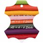 Langlauf Schuhbedarf Restes de cuir extra larges 1 kg - Couleurs assorties - Toutes les pièces de plus grande taille DIN A3 - Av