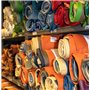 Langlauf Schuhbedarf Restes de cuir extra larges 1 kg - Couleurs assorties - Toutes les pièces de plus grande taille DIN A3 - Av