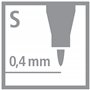 Stabilo Write-4-all Lot de 10 marqueurs permanents à pointe ultra-fine Rouge
