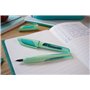 STABILO EASYbuddy Stylo-plume scolaire avec plume A pastel rose rouge encre bleue (effaçable) stylo unique avec cartouche inclus