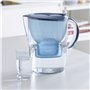 BRITA Carafe filtrante Marella bleue (2,4l), 3 filtres MAXTRA+ inclus, réduit le calcaire, le chlore et le plomb pour une eau du