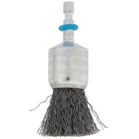 wolfcraft 2126000 - Brosse Pinceau en Fil d'Acier Ondulé - Diamètre 25 mm Longueur 25 Mm